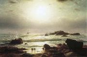 William Stanley Haseltine Sail Boats Off a Rocky Coast Germany oil painting artist